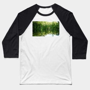 Grass Reflecting in the Water Baseball T-Shirt